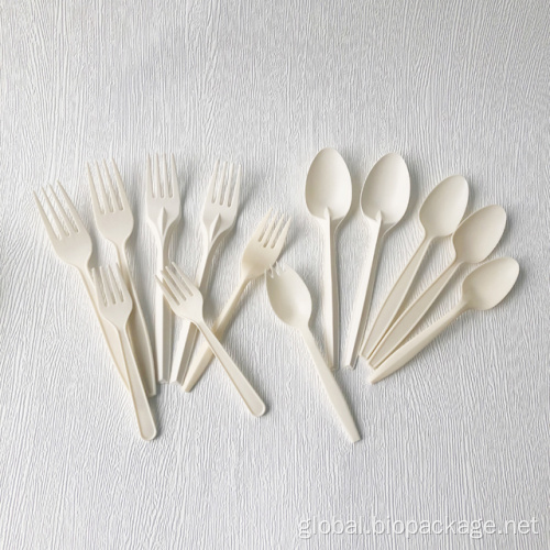 Biodegradable Cornstarch Cutlery Sets 6 Inch Biodegradable disposable cornstarch cutlery sets Factory